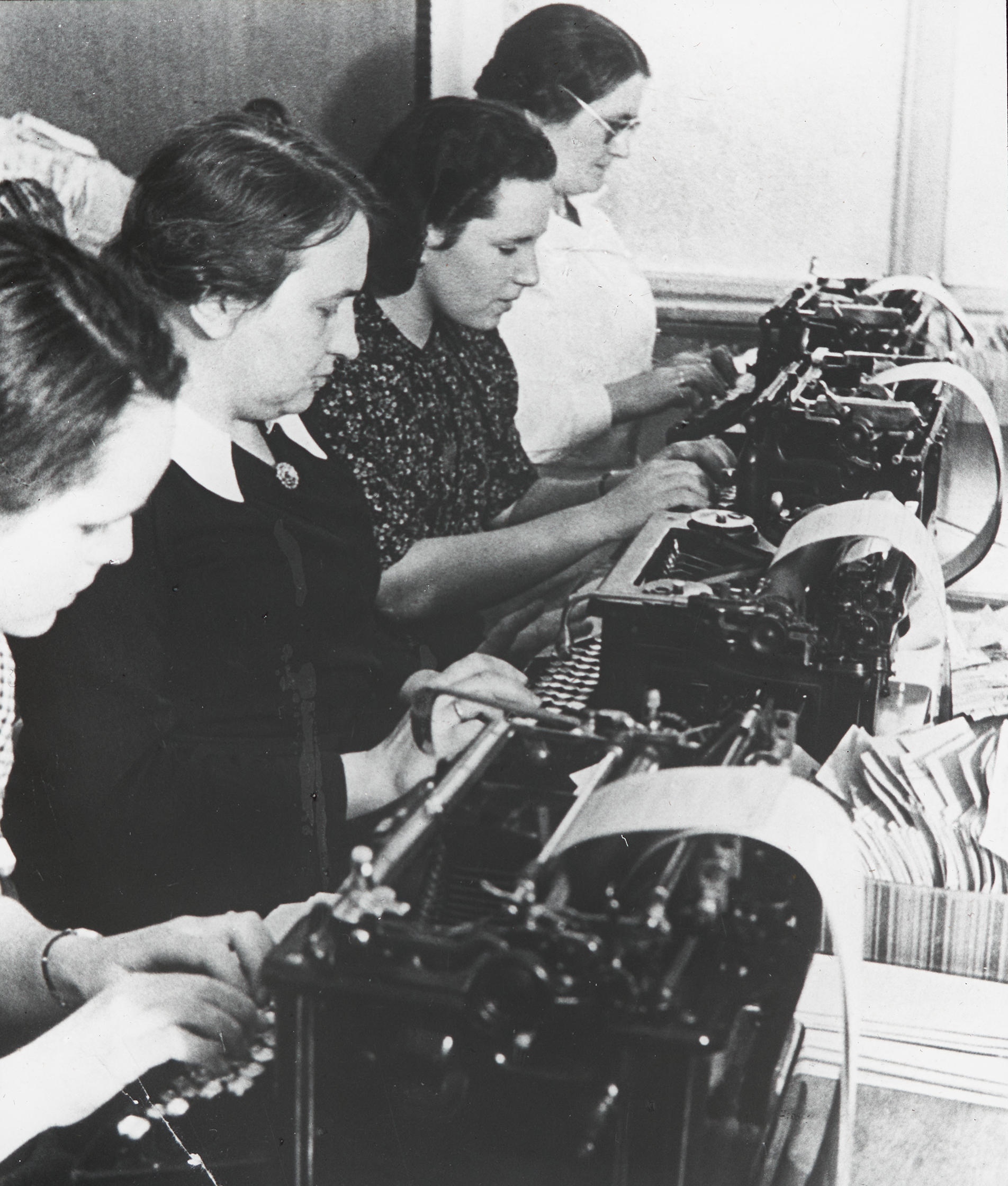 Texterinnen (Glasdia)