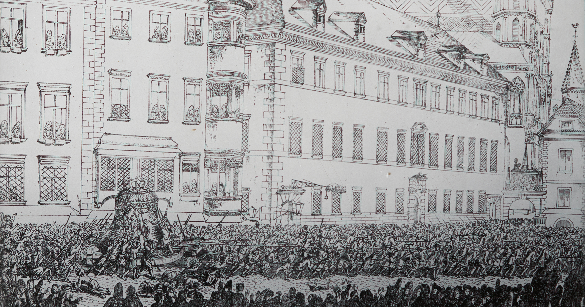 Überführung der Pummerin in den Stephansdom (Glasdia)